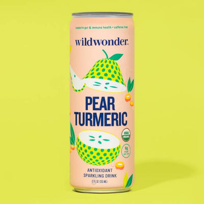 wildwonder Pear Turmeric Sparkling Antioxidant Drink - 355ml (Single Can) - Lucifer's House of Heat