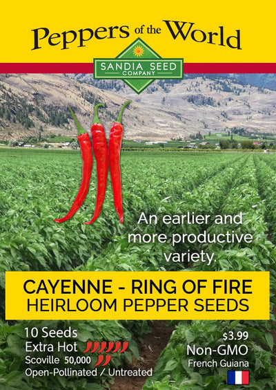 Cayenne - Ring of Fire Pepper Seeds - Lucifer's House of Heat