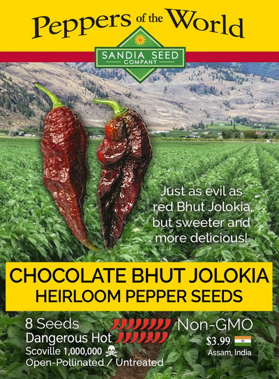 Bhut Jolokia Chocolate Seeds - Lucifer's House of Heat
