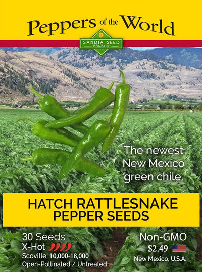 Hatch Green Rattlesnake X-Hot Chile Seeds - Lucifer's House of Heat