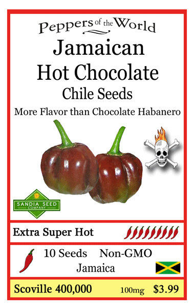 Jamaican Hot Chocolate Habanero Seeds - Lucifer's House of Heat