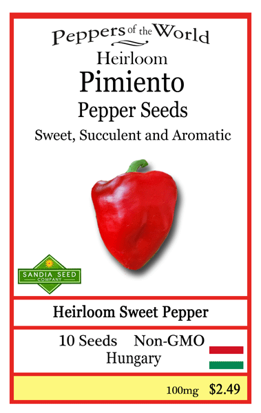 Pimento - Sweet Pepper Seeds - Lucifer's House of Heat