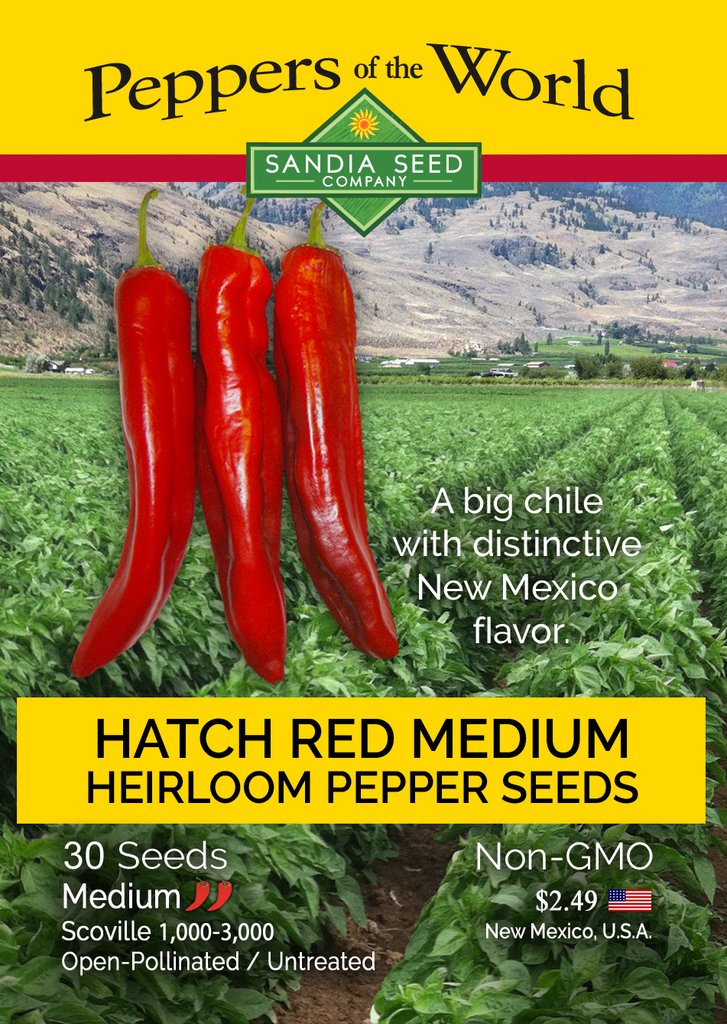 Hatch Red Medium - Joe E. Parker Chile Seeds - Lucifer&