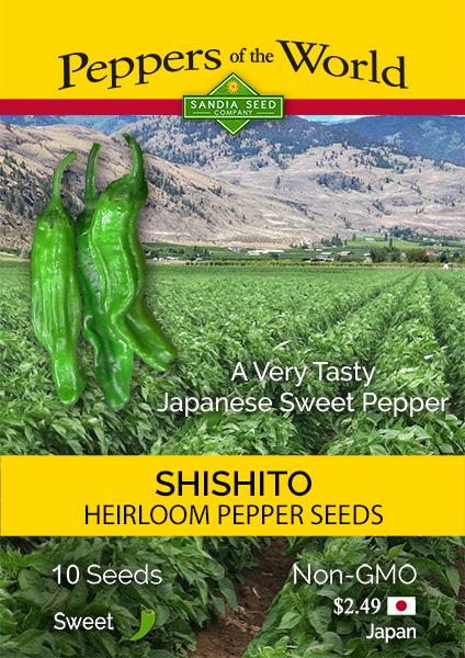 Shishito Japanese Sweet Pepper Seeds - Lucifer&