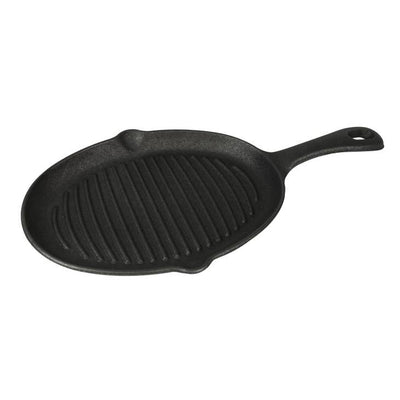 Jim Beam Cast Iron Skillet with Handle Mitt and Wood Trivet - Lucifer's House of Heat
