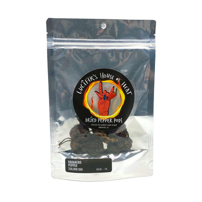 Habanero Dried Pepper Pods (350,000 SHU) - Lucifer's House of Heat