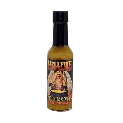 Hellfire Devil's Gold Hot Sauce - Lucifer's House of Heat